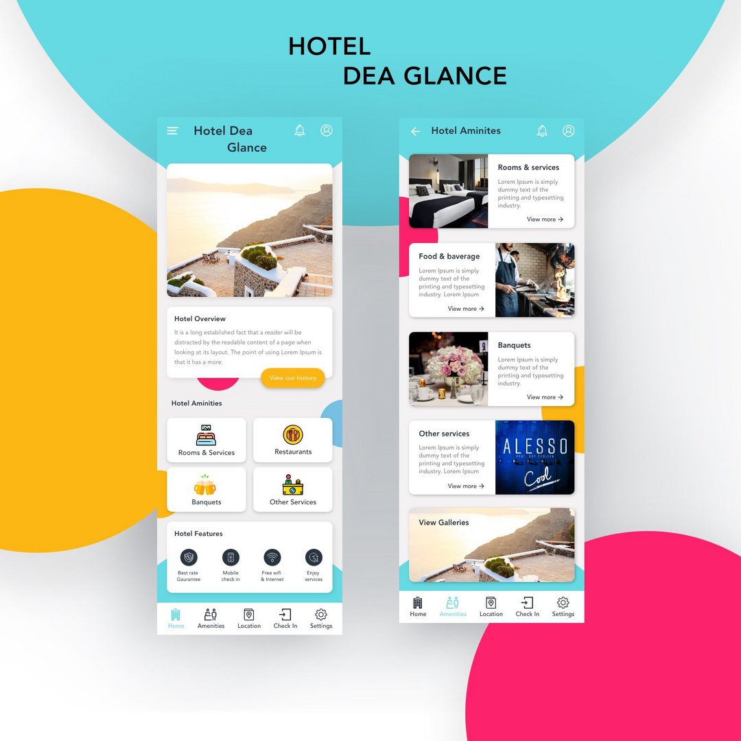 Hotel Reservation UI Design by Nazarabbas on Twine.